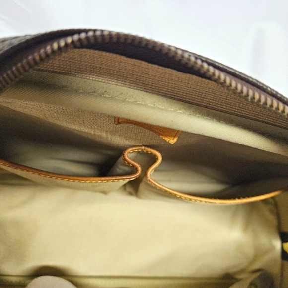 Louis Vuitton Deauville 1998 Monogram Handbag In Brown Canvas And Leather - Picture 13 of 14